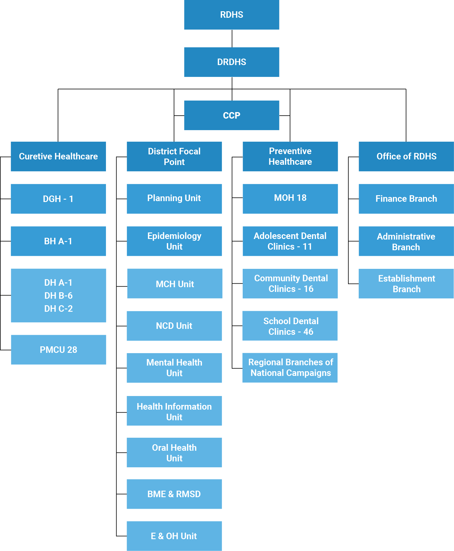 RDHS Colombo Organization Chart